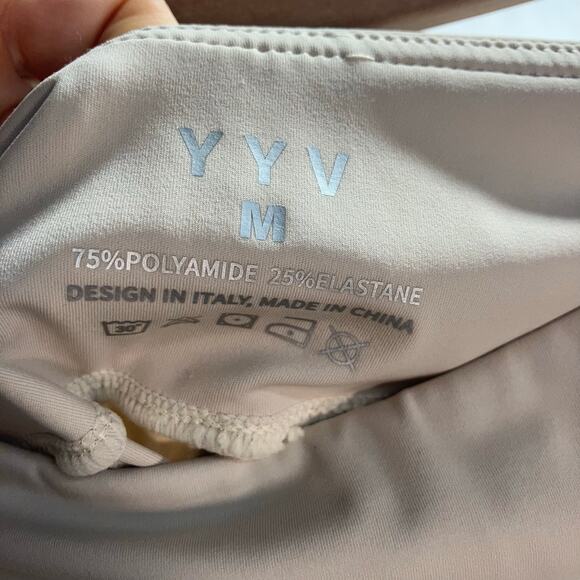 YYV Women's Golf Pants‎ Medium Stretch Beige Pockets Active Yoga Neutral - Picture 8 of 16